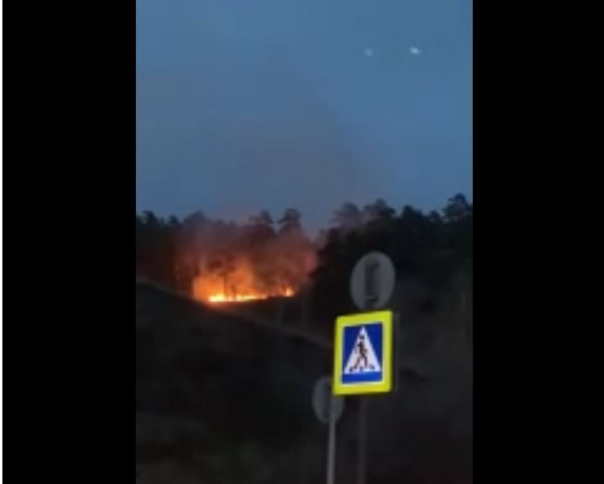 НЛО, который появился над горящим Сосновым бором в Кемерово, был снят на видео