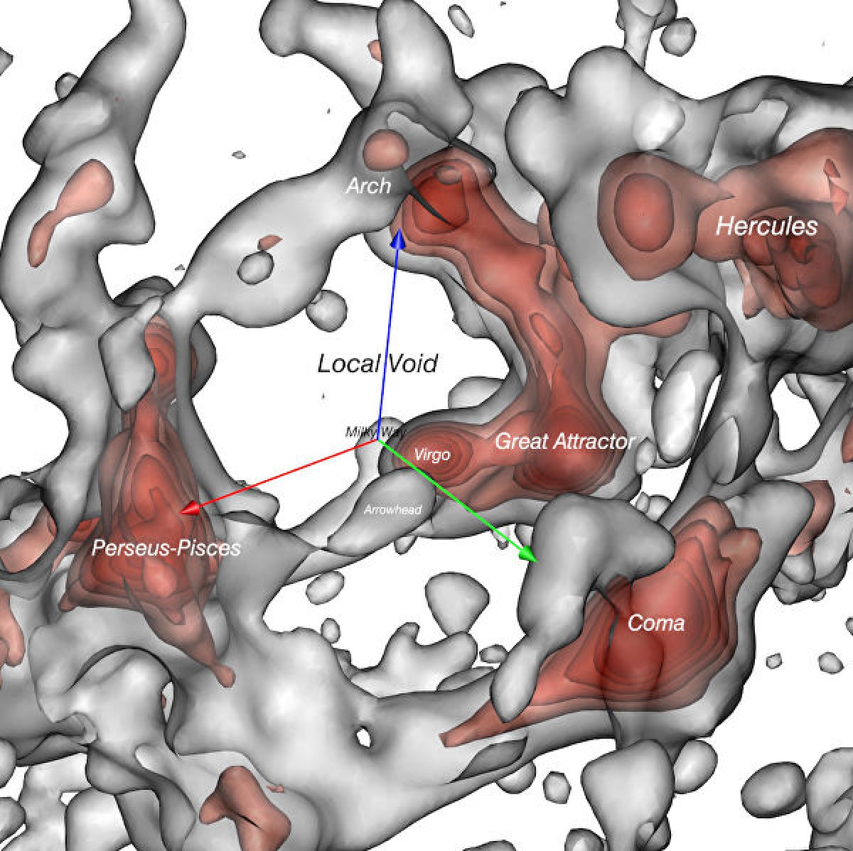 Ученые впервые создали трехмерную карту «космической пустыни», в которой находится Млечный Путь