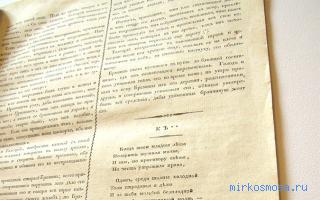 Газета — Снотолкователь 1829 года Газета — Снотолкователь 1829 года