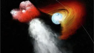 Пульсар совершил сверхмощный выброс материи