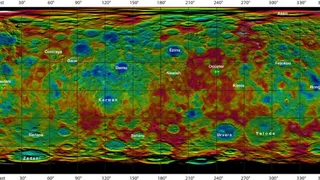 Зонд Dawn предал НАСА новые изображения Цереры, представляющие собой топографическую карту 