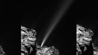 Зонд «Розетта» прислал ученым удивительные снимки мощнейших газовых выбросов кометы