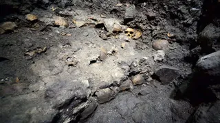 На территории заповедной зоны Мехико раскопали стену из человеческих черепов времен ацтеков