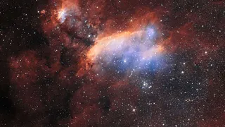 Космический круговорот туманности «Креветка» либо «Гама56»