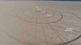 В пустыне американцы создали масштабную модель Солнечной системы