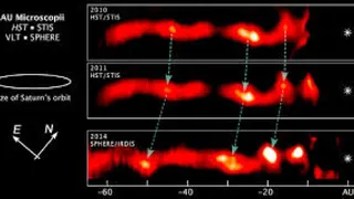 Возле звезды «AU Mic» появились странные образования 