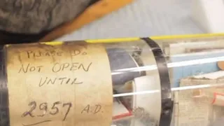 В Бостоне преждевременно вскрыли капсулу с посланием 