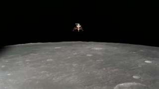 Сотрудники NASA опубликовали фотографию легендарного прилунения модуля «Apollo 12»
