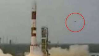 Во время запуска ракеты в Индии появилось НЛО 