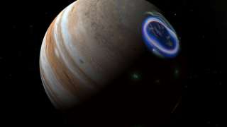 Солнечные бури вызывают северное сияние на Юпитере 