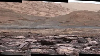 Марсианские пурпурные скалы