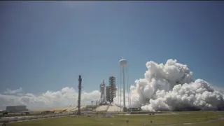 Сегодня ночью планируется повторный запуск первой ступени Falcon 9