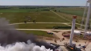 Компания SpaceX провела испытания двигателя первой ступени Falcon Heavy