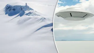 Уфолог заметил таинственный НЛО в небе над Антарктидой