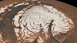 Ночью на Марсе бушуют метели