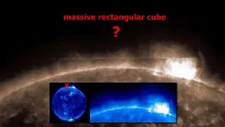 Гигантский загадочный прямоугольник появился над Солнцем