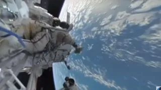 Первое панорамное видео из открытого космоса представили в Москве