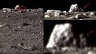 На переданном ровером "Chang’e 3" фото с Луны увидели силуэт гуманоида