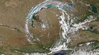 Над Казахстаном заметили двухкилометровое облачное кольцо