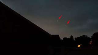 Жители американского штата Нью-Джерси записали на видео два светящихся НЛО