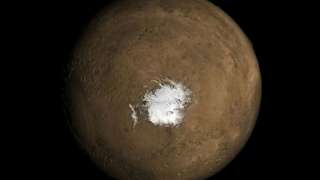 Жидкое озеро под ледяной шапкой на Марсе — результат вулканической активности