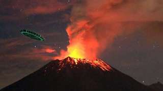 Уфологи считают, что причиной извержения вулкана в Мексике стал НЛО