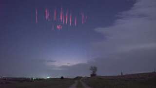 В Оклахоме фотограф снял на камеру красивейшие спрайты в небе