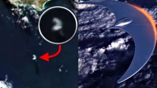 Необычный НЛО, запечатлённый над океаном, поразил сеть, а уфолог снял видео на эту тему