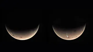 На Марсе сфотографировали странное облако над вулканом