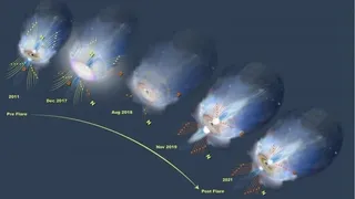 Обнаружены признаки смены полярности магнитного поля у черной дыры