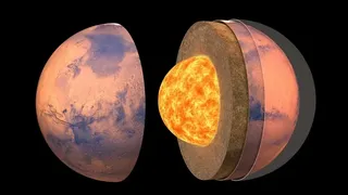 На Марсе нашли тепловую аномалию: мантия юга горячее севера на 200-400°C